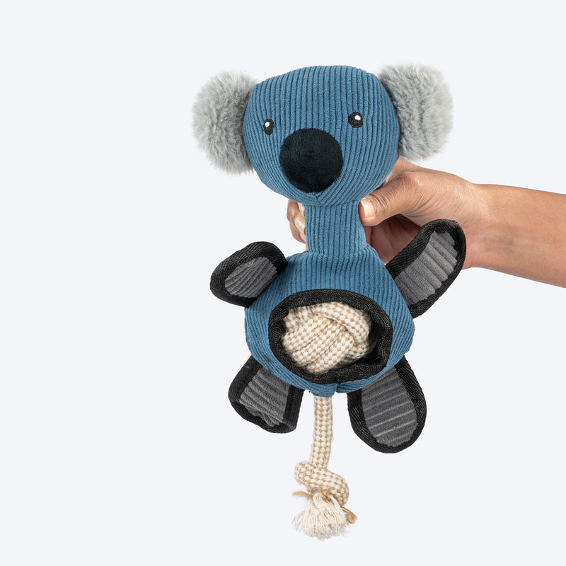 HUFT Kool Koala Plush Toy For Dog - Blue - Heads Up For Tails