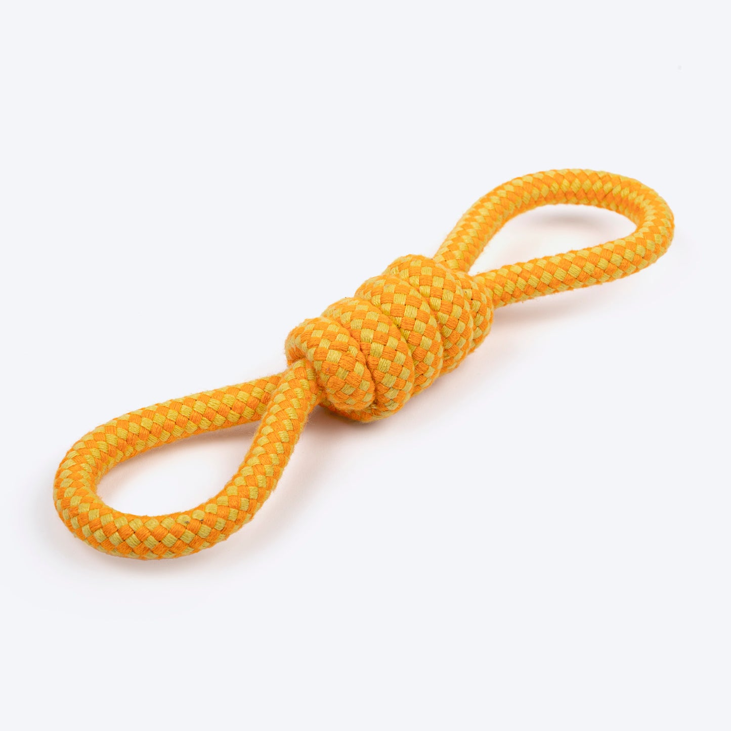 Dash Dog Tugster Rope Toy For Dog - Yellow & Orange - Heads Up For Tails