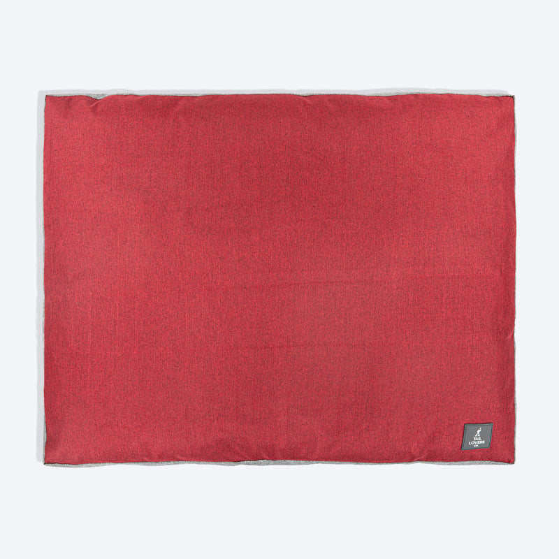 TLC Flat Haven Bed For Dog - Red - Heads Up For Tails