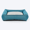 TLC Nesting Nook Bed For Dog - Teal Blue - Heads Up For Tails