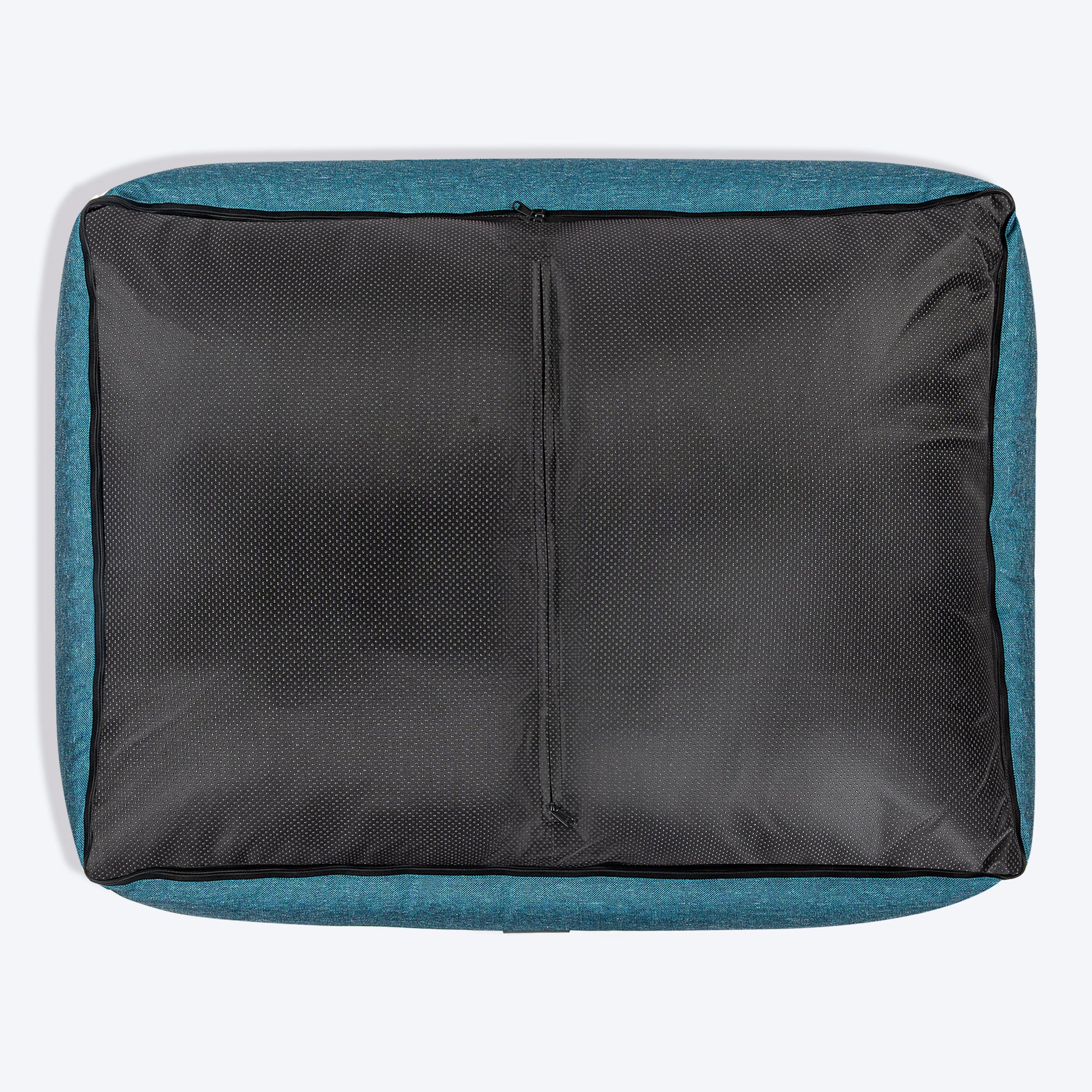 TLC Nesting Nook Bed For Dog - Teal Blue - Heads Up For Tails