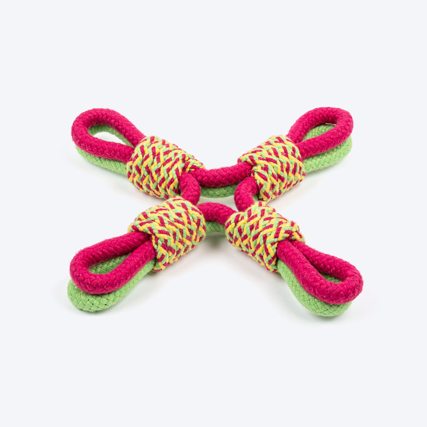 Dash Dog Super Looper Rope Toy For Dog - Multicolor - Heads Up For Tails