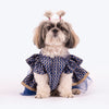 HUFT Customised Neel Mehfil Lehenga Dress For Dog & Cat - Navy Blue