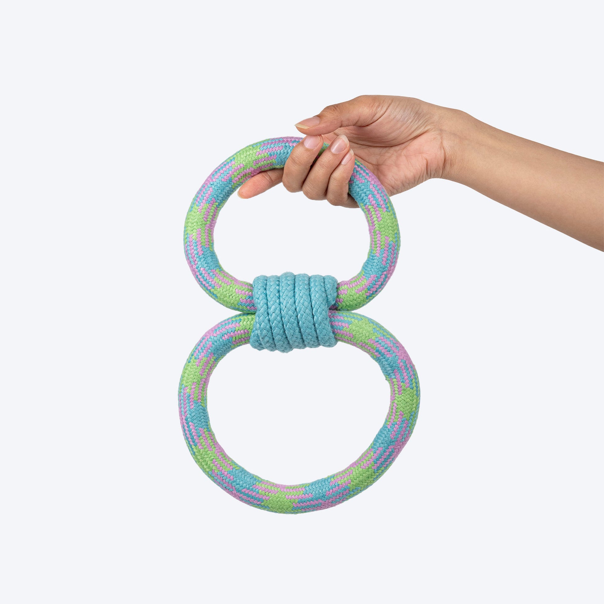 Dash Dog Double Tugger Rope Toy For Dog - Multicolor - Heads Up For Tails