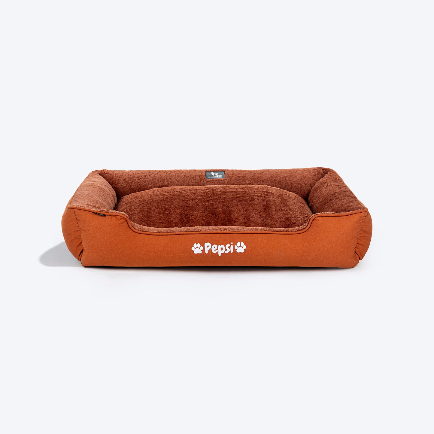 HUFT Personalised Furever Cosy Lounger Dog Bed - Dark Brown