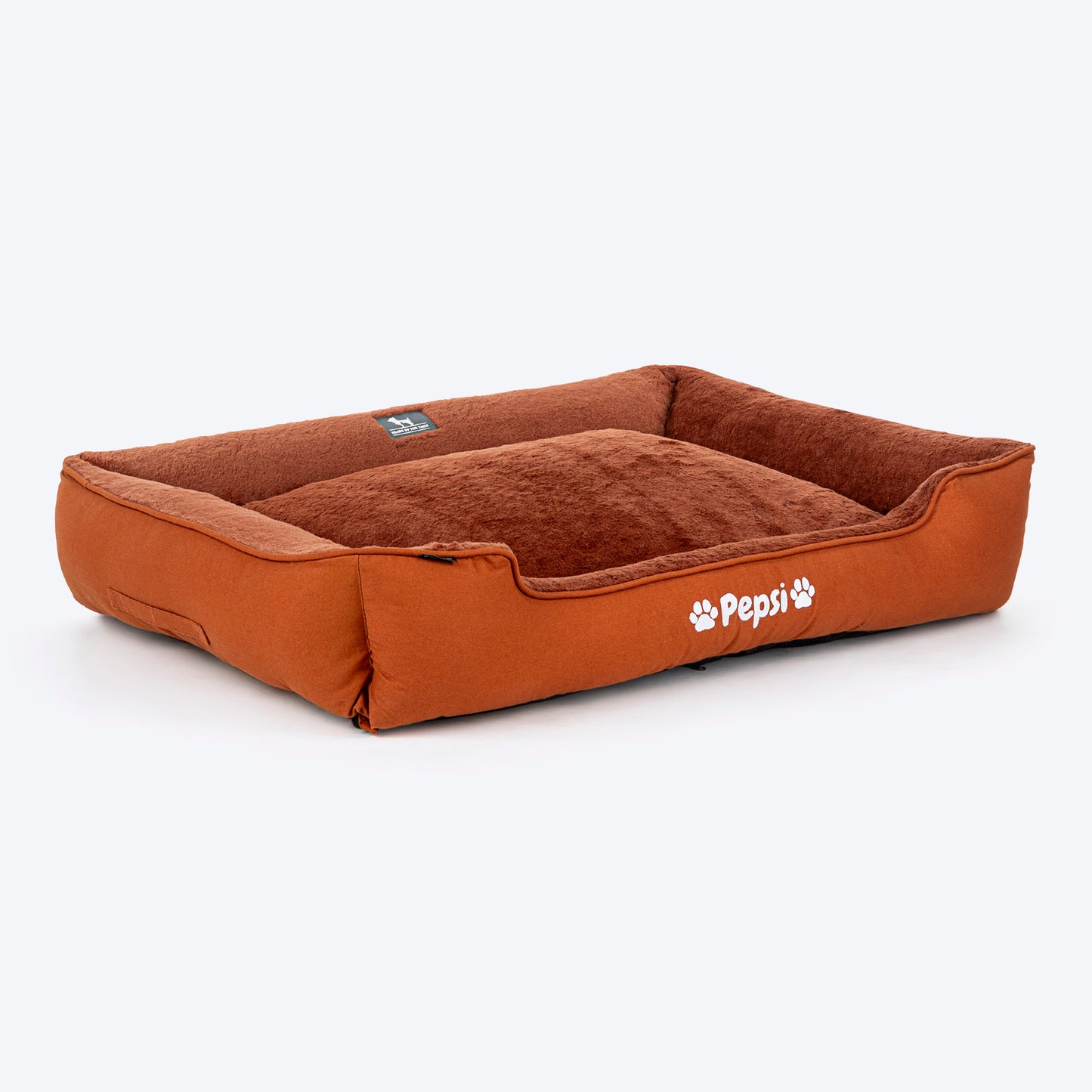 HUFT Personalised Furever Cosy Lounger Dog Bed - Dark Brown