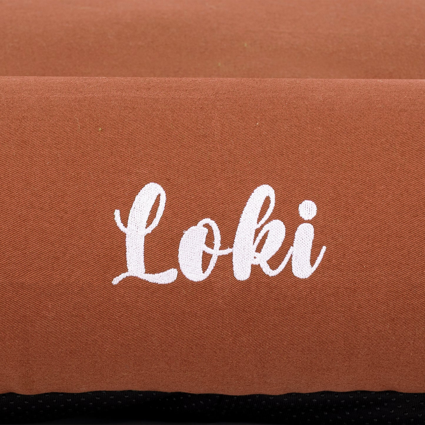 HUFT Personalised Sniff The Love Lounger Bed For Dog - Brown