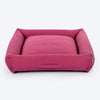 HUFT Personalised Sniff The Love Lounger Bed For Dog - Dark Magenta - Heads Up For Tails