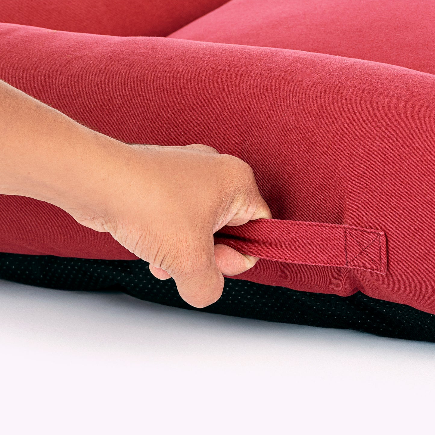 HUFT Personalised Sniff The Love Lounger Bed For Dog - Maroon
