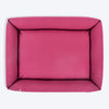 HUFT Personalised Sniff The Love Lounger Bed For Dog - Dark Magenta - Heads Up For Tails