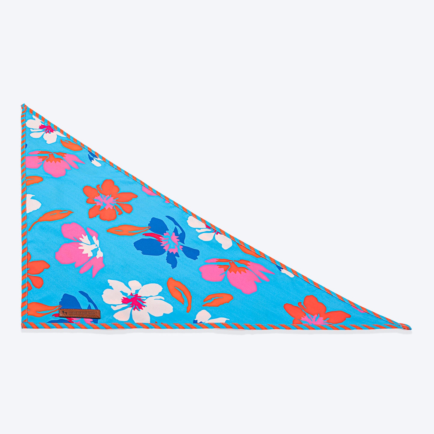 HUFT Summer Bloom Knot Bandana For Dog - Blue - Heads Up For Tails