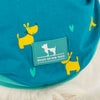 HUFT Snuggle Squad Printed T-Shirt For Dog - Teal - Heads Up For Tails