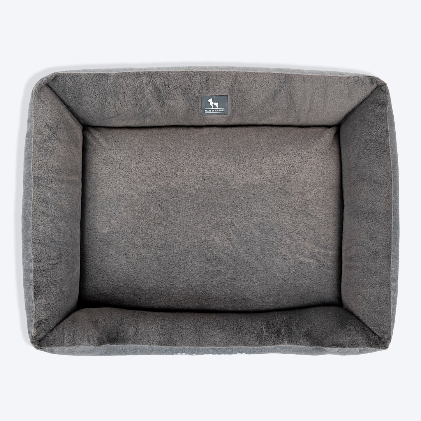 HUFT Personalised Furever Cosy Lounger Dog Bed - Dark Grey