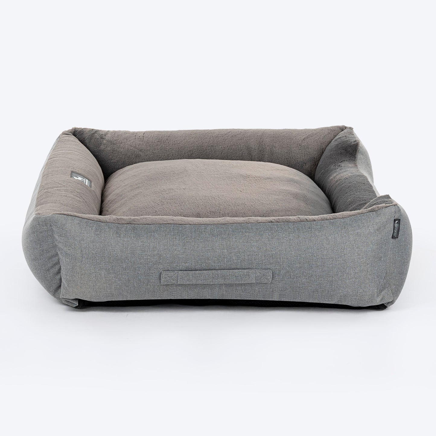 HUFT Personalised Furever Cosy Lounger Dog Bed - Dark Grey