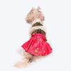 HUFT Customised Rang Rani Lehenga Choli Set For Dog & Cat - Green & Pink