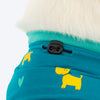 HUFT Snuggle Squad Printed T-Shirt For Dog - Teal - Heads Up For Tails