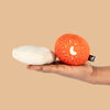 HUFT Meethi Masti Mithai Pair Plush Toy For Dog & Cat - White Orange - Set Of 2