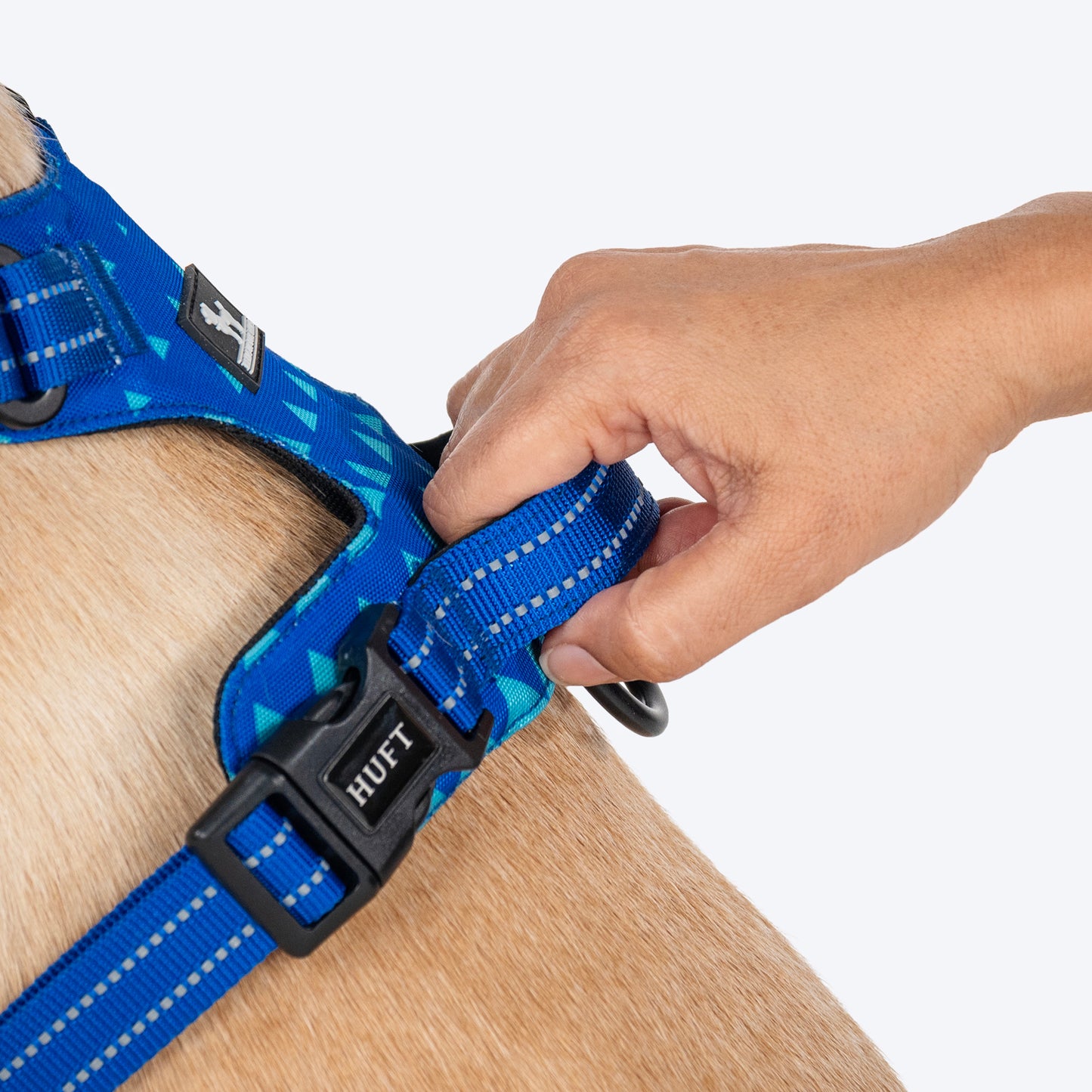 HUFT Walk Light Harness For Dog - Azure Blue - Heads Up For Tails