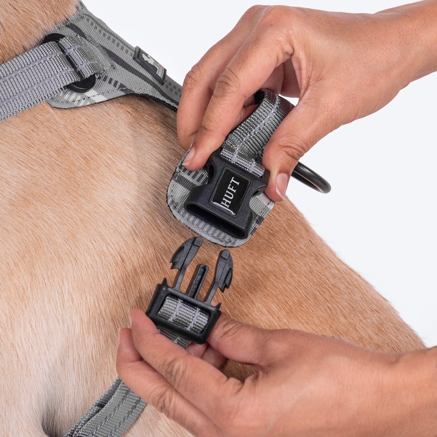 HUFT Walk Light Harness For Dog - Sterling Grey - Heads Up For Tails