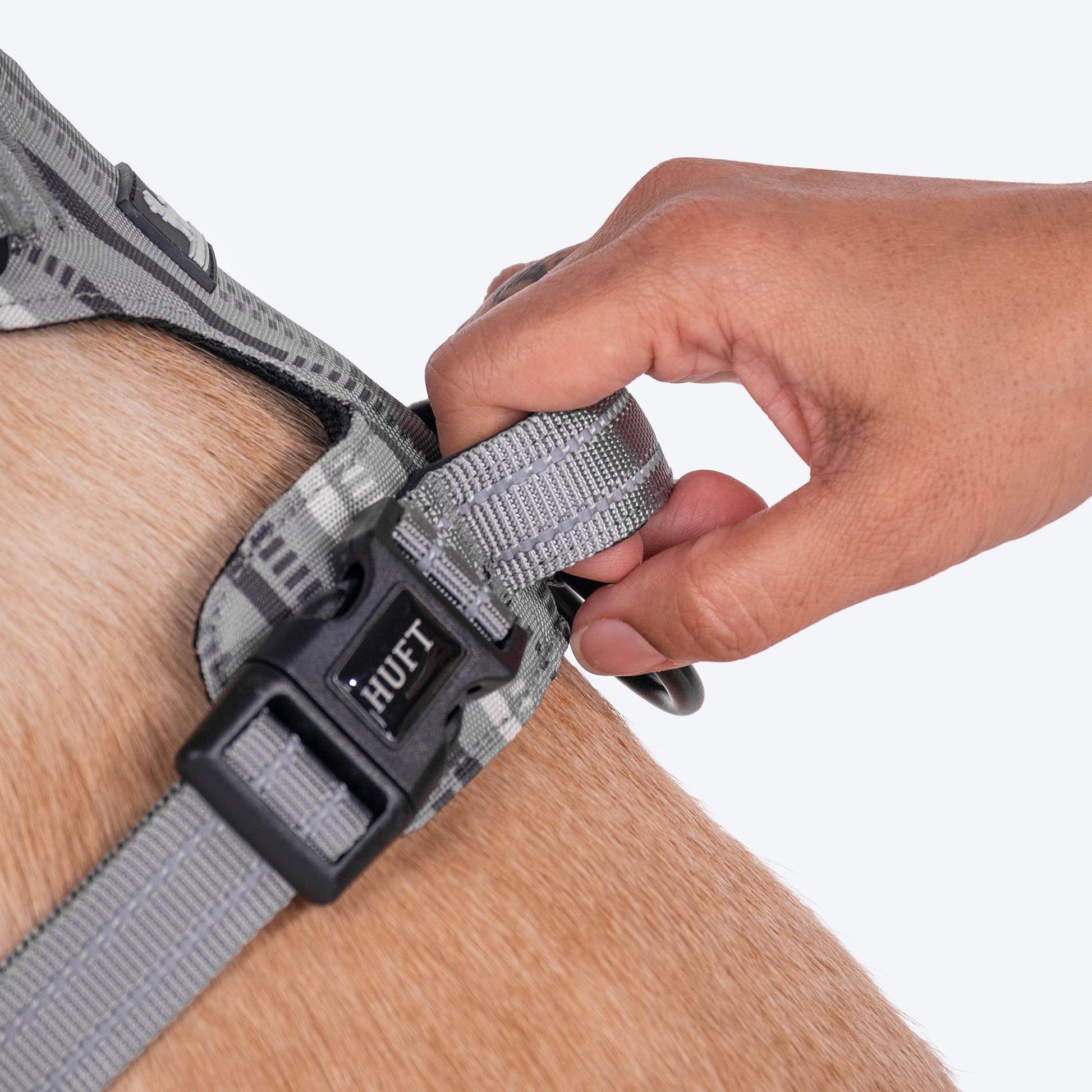 HUFT Walk Light Harness For Dog - Sterling Grey - Heads Up For Tails