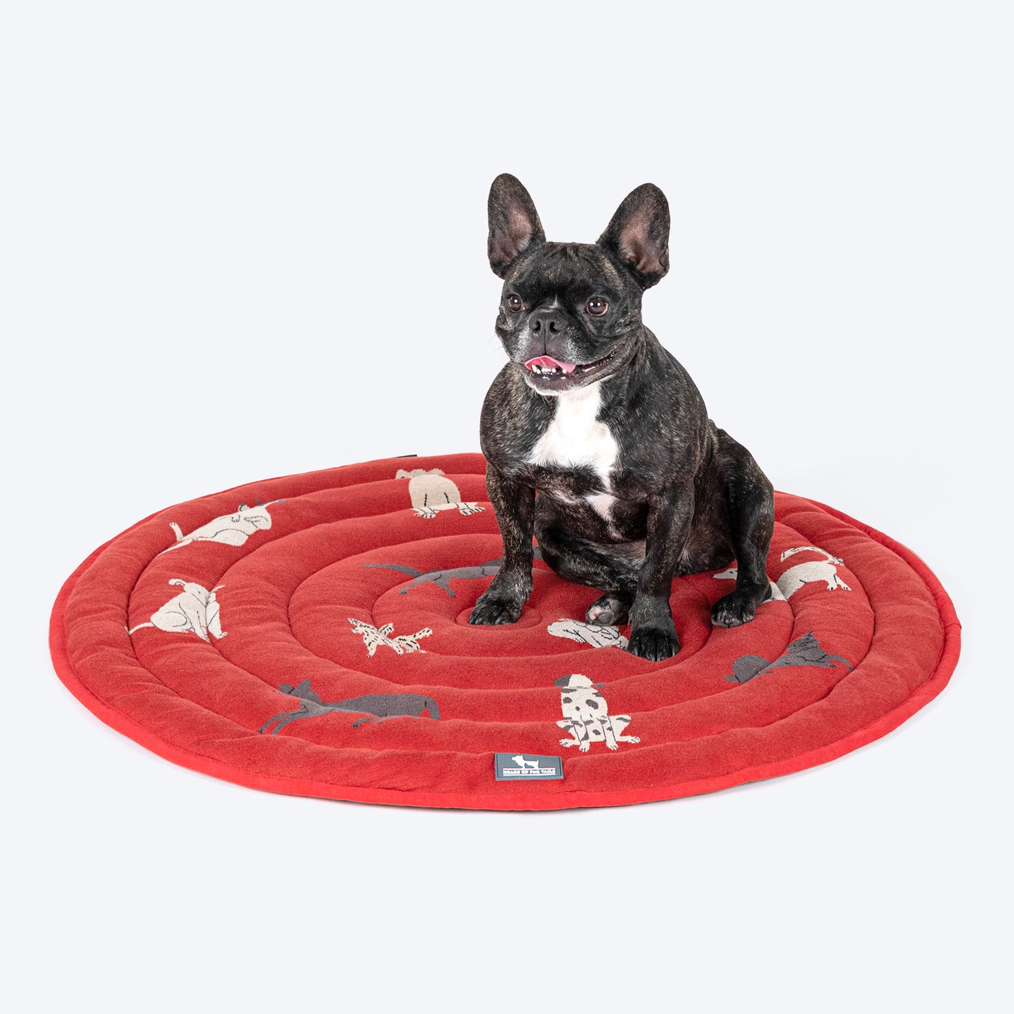 HUFT Woofs Wheel Mat For Dog & Cat - Rust - Heads Up For Tails