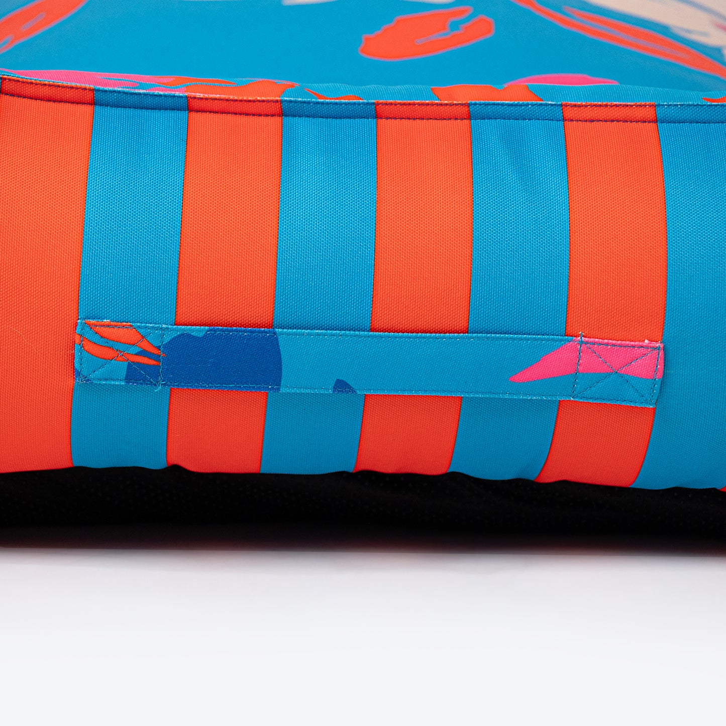 HUFT Personalised Summer Bloom Lounger Bed For Dog - Blue - Heads Up For Tails