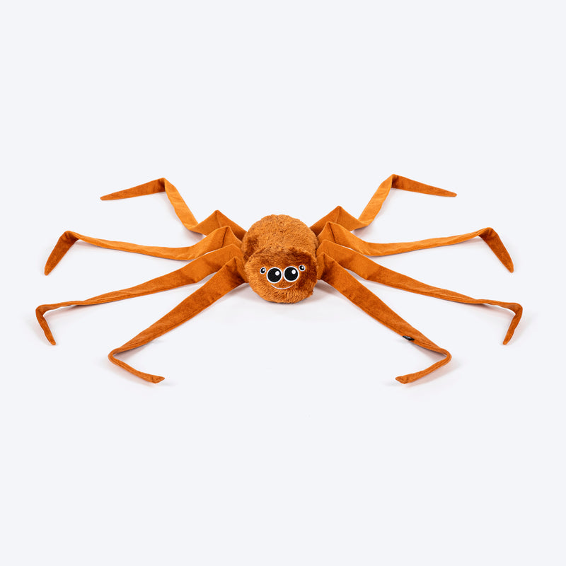 HUFT Webby Long-Legs Plush Toy For Dog - Brown - Heads Up For Tails