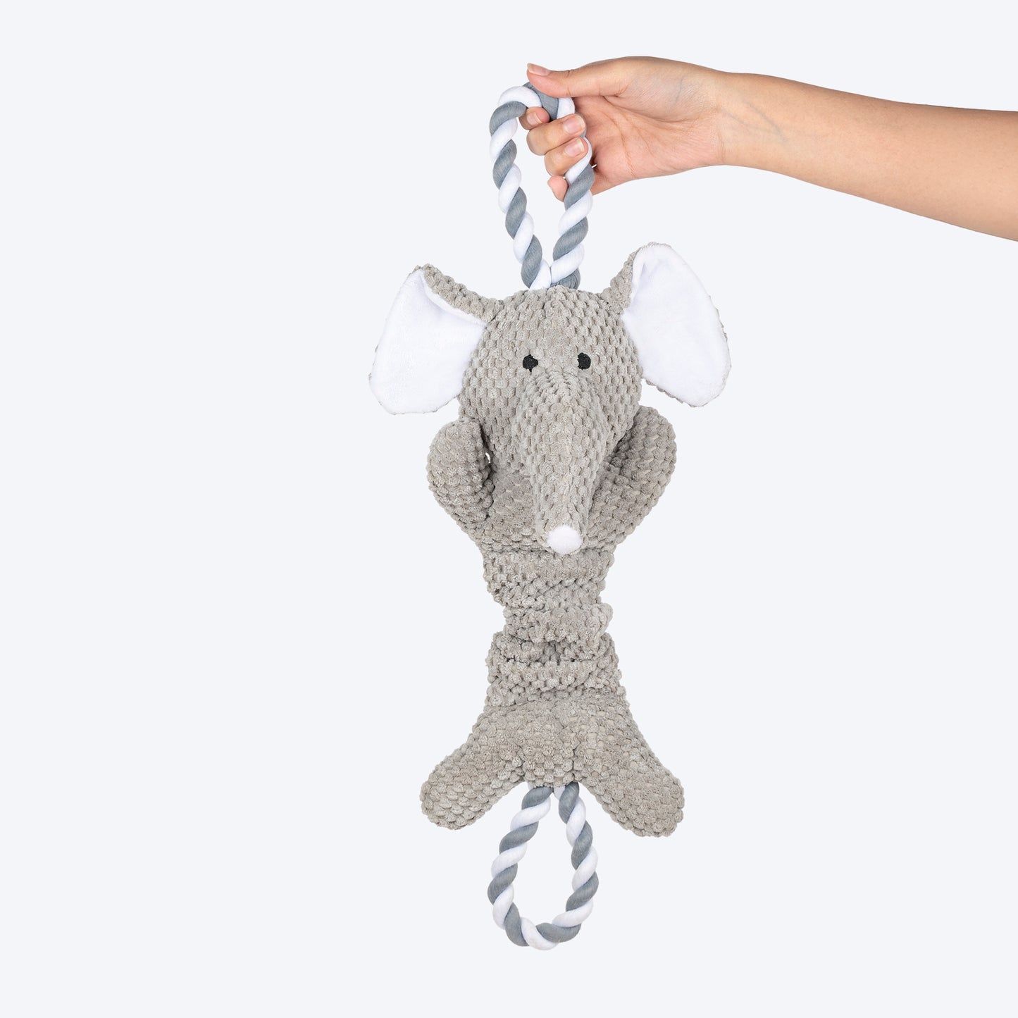 HUFT Tuggie Ellie Plush Toy For Dog - Grey_05