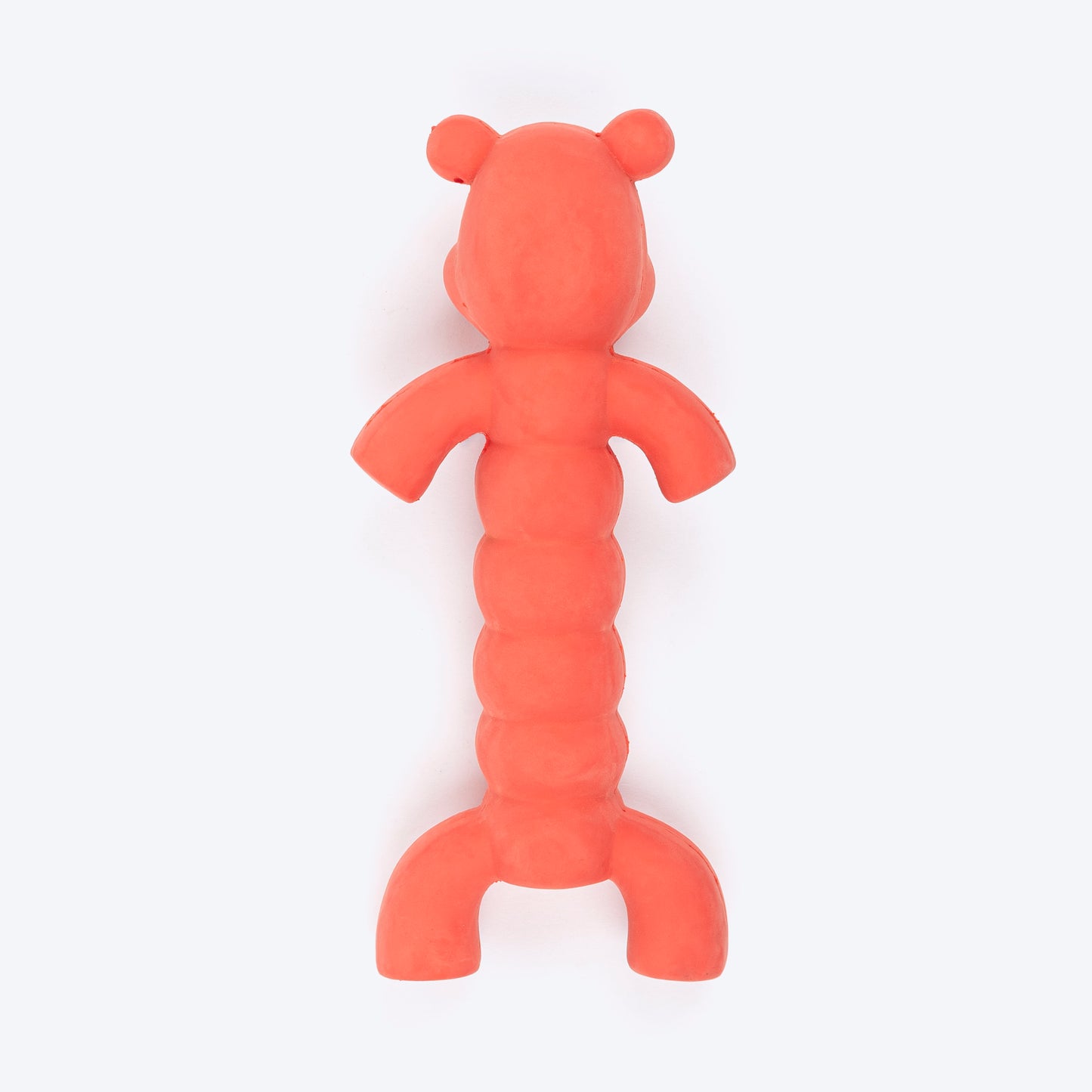 TLC Twisted Body Hippo Chew Toy For Dog - Orange - Heads Up For Tails