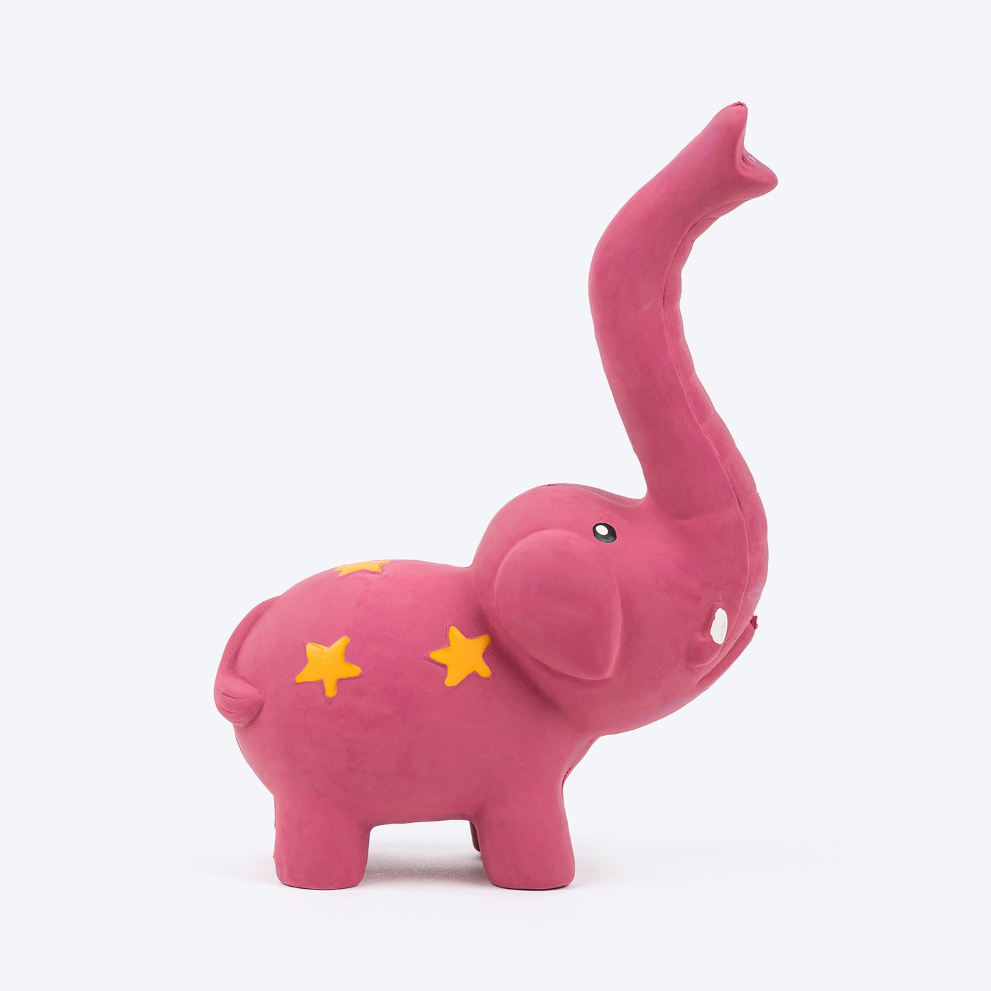 TLC Bulging Elephant Chew Toy For Dog - Light Magenta - Heads Up For Tails