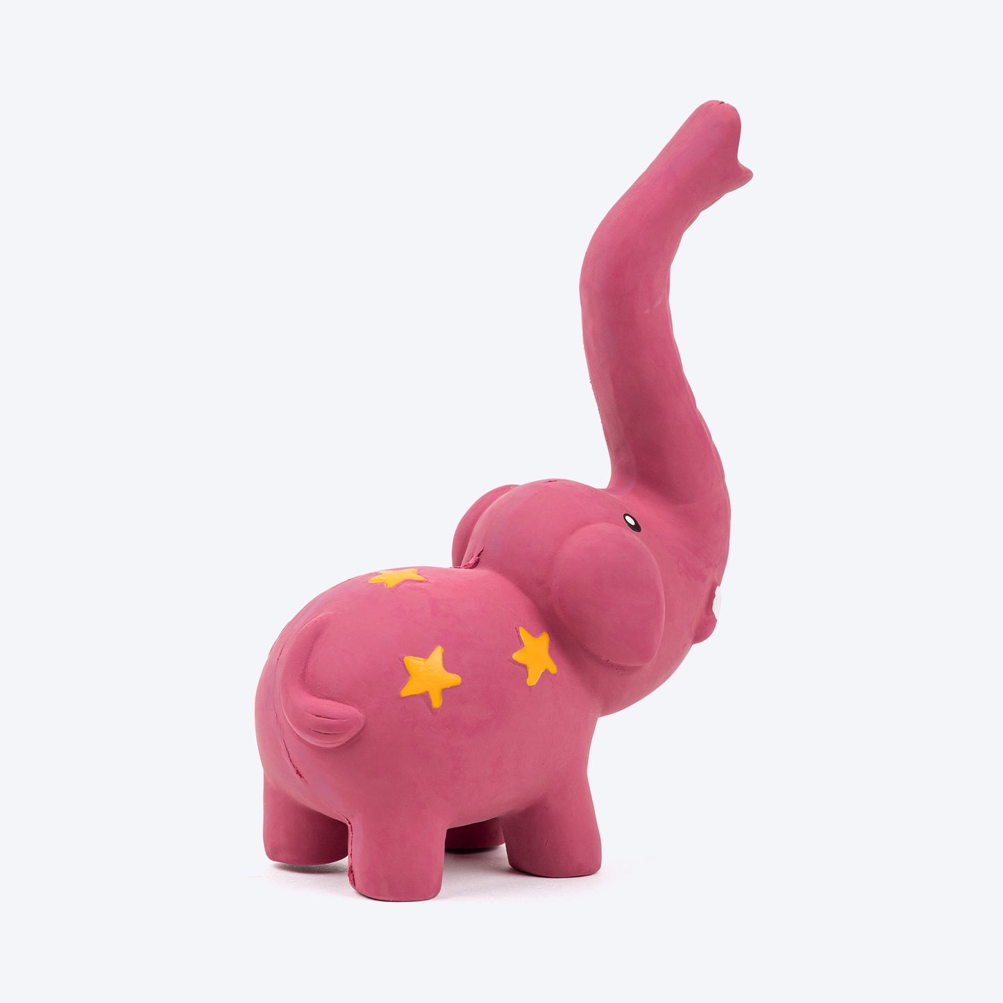 TLC Bulging Elephant Chew Toy For Dog - Light Magenta - Heads Up For Tails