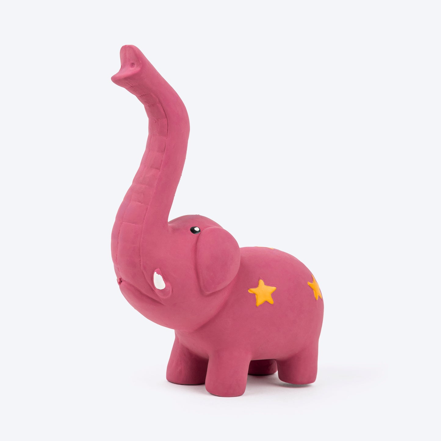 TLC Bulging Elephant Chew Toy For Dog - Light Magenta - Heads Up For Tails