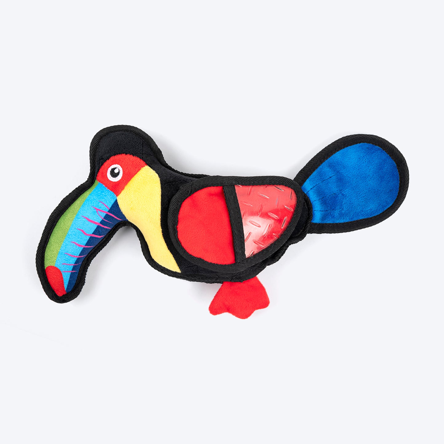 HUFT Polly The Parrot Plush Toy For Dog - Multicolor_01
