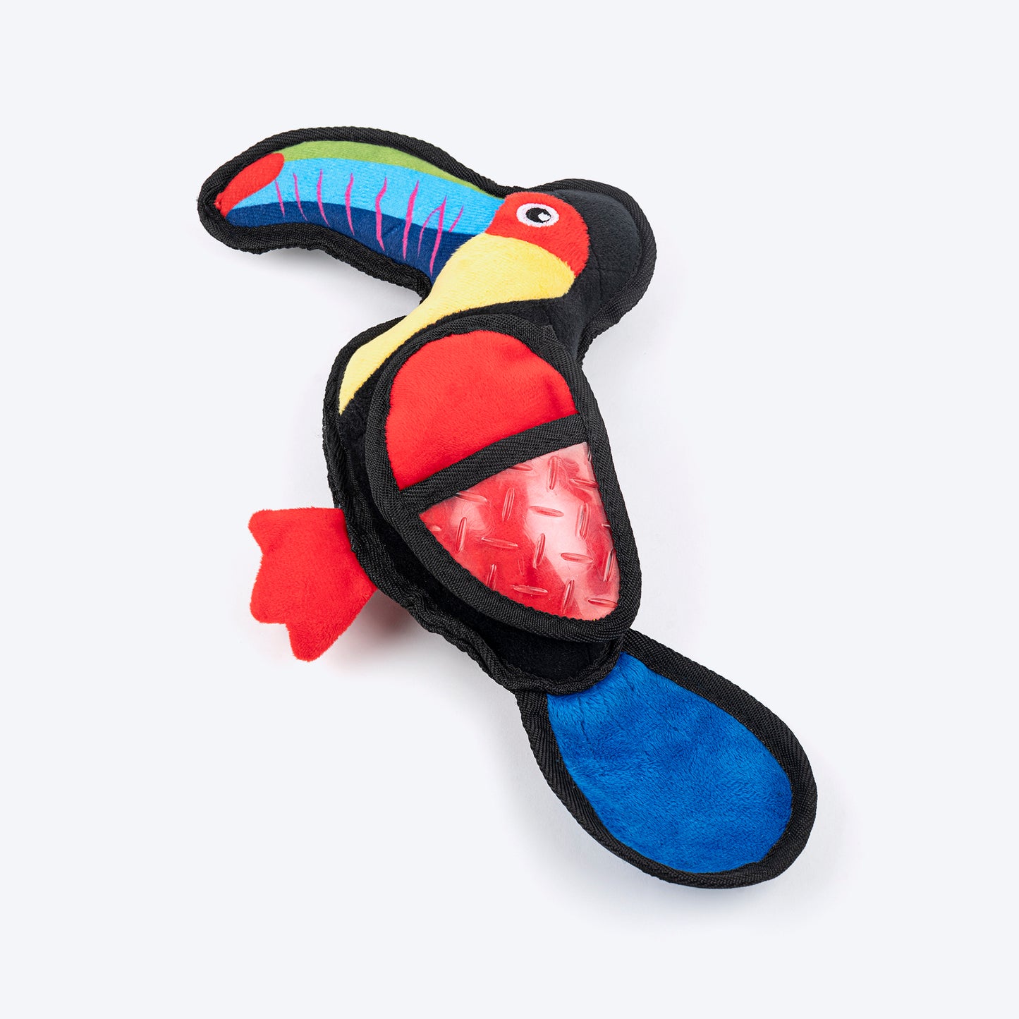 HUFT Polly The Parrot Plush Toy For Dog - Multicolor_02