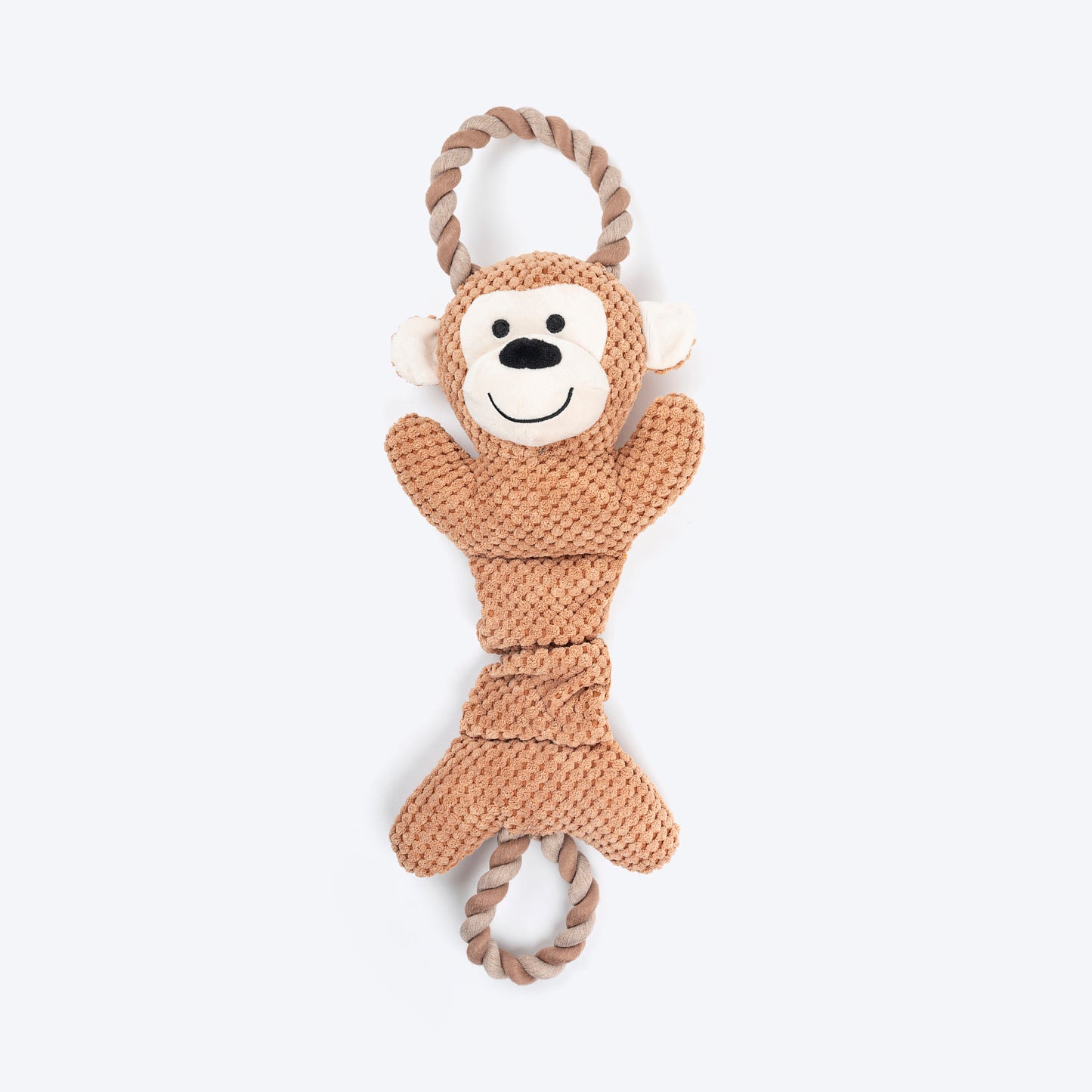 HUFT Tuggie Monkie Plush Toy For Dog - Brown_01