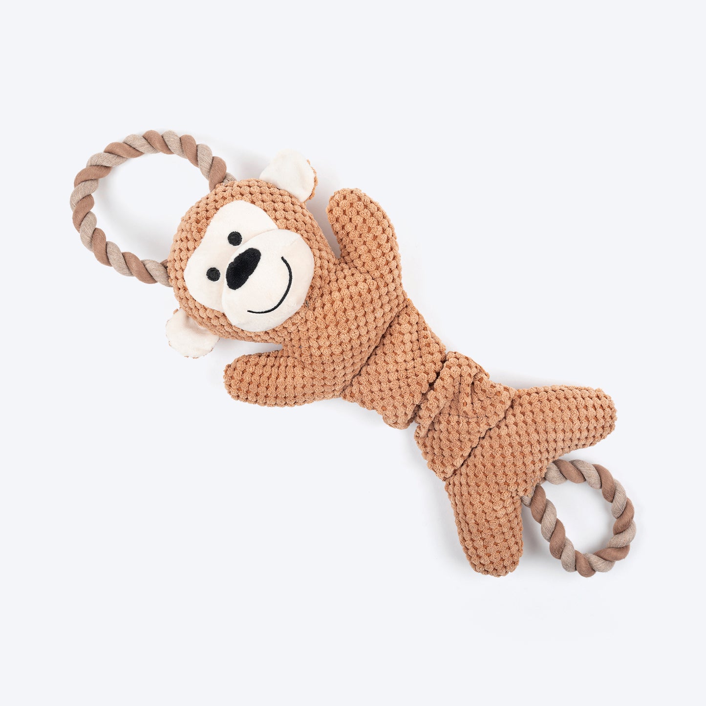 HUFT Tuggie Monkie Plush Toy For Dog - Brown_03