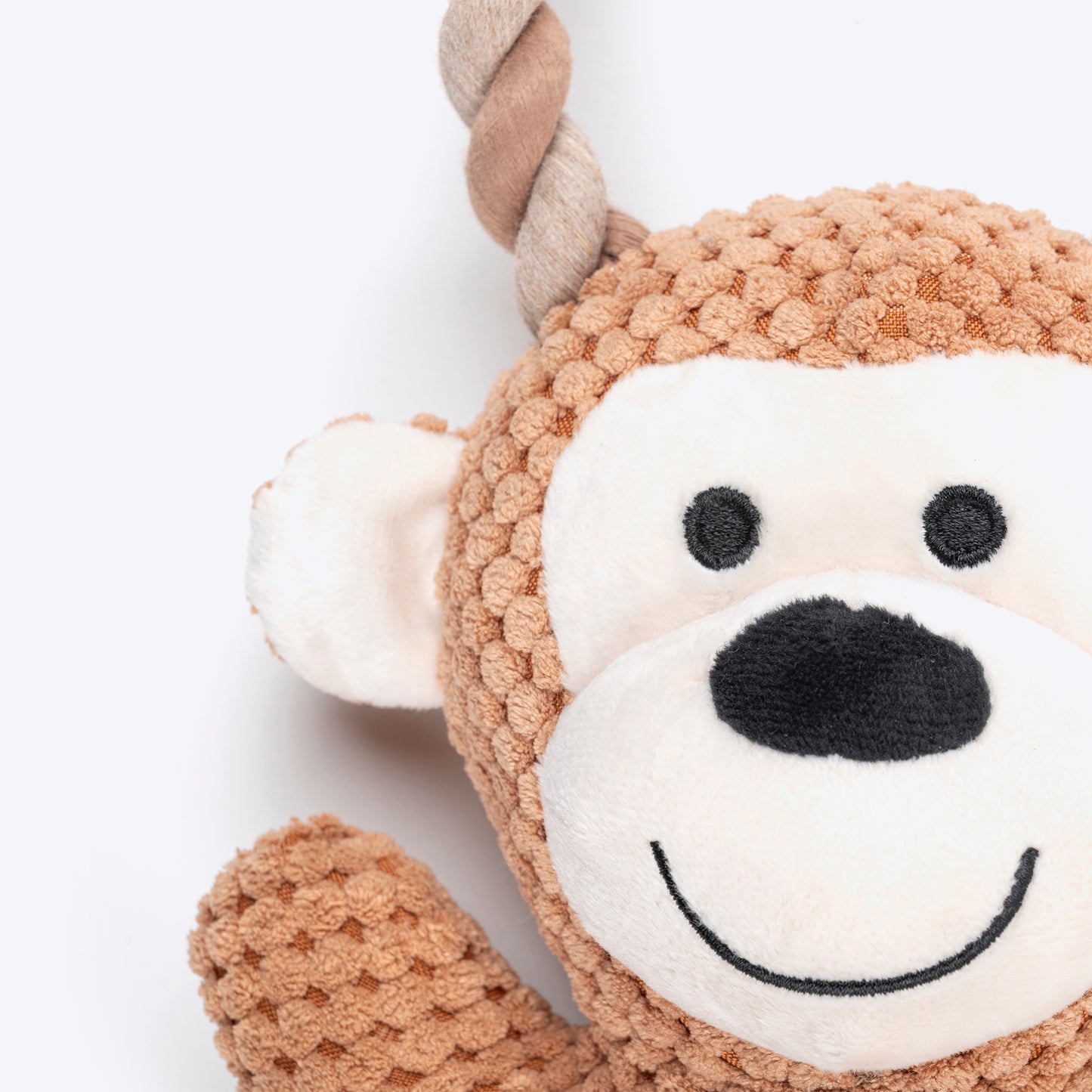 HUFT Tuggie Monkie Plush Toy For Dog - Brown_04