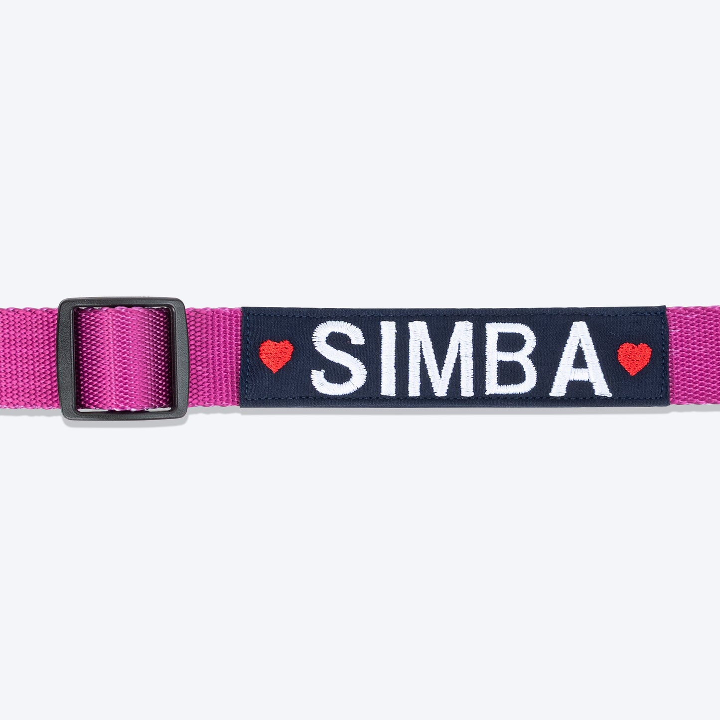 HUFT Personalised Classic Dog Collar - Purple_04