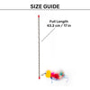 TLC Steel Wand Toy For Cats With Pom Pom - Yellow - Heads Up For Tails
