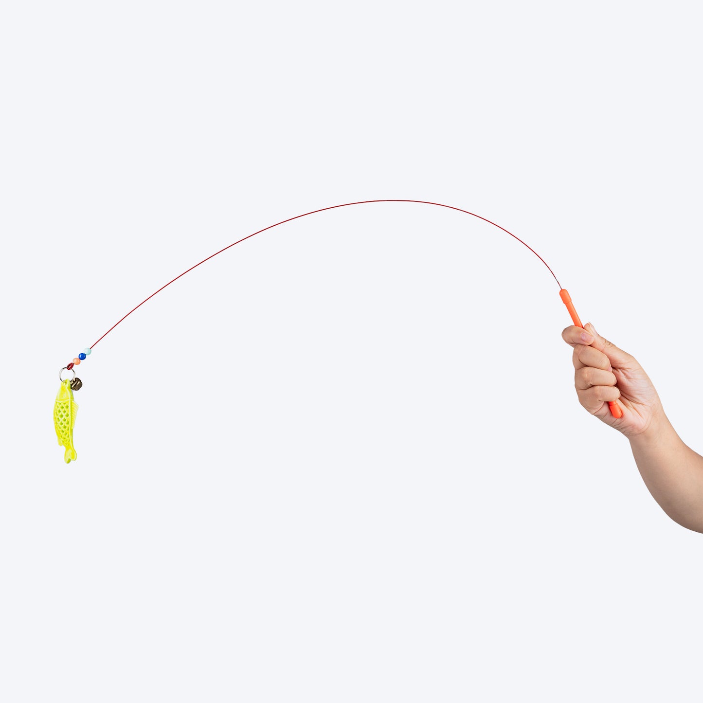 TLC Flippy Fish Wand Toy For Cat - Multicolor - Heads Up For Tails