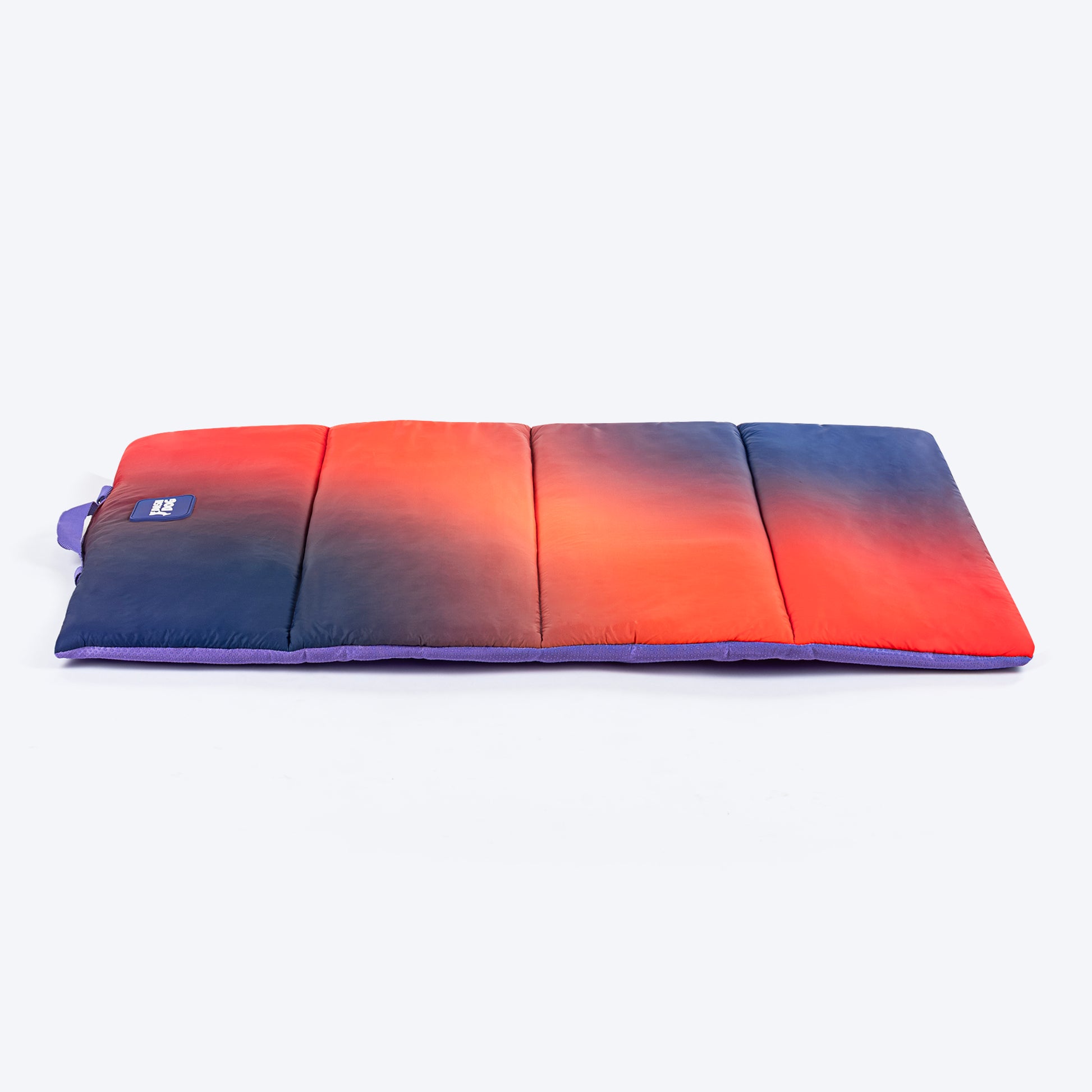 Dash Dog Sunset Fade Water Repellent Portable Mat For Dog - Orange & Blue - Heads Up For Tails