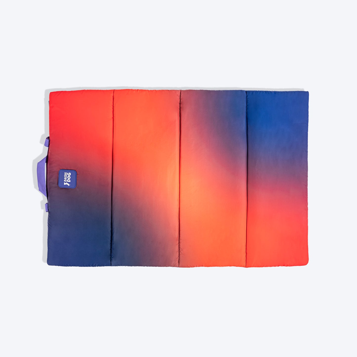 Dash Dog Sunset Fade Water Repellent Portable Mat For Dog - Orange & Blue - Heads Up For Tails