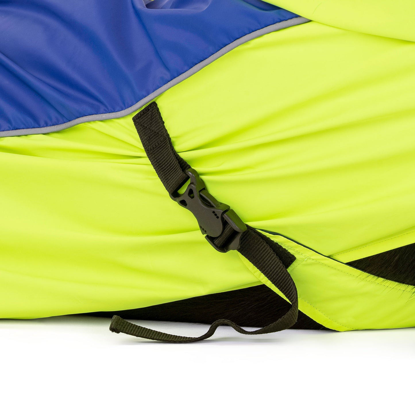 HUFT Neon Shower Dog Raincoat - Neon Green & Deep Blue - Heads Up For Tails