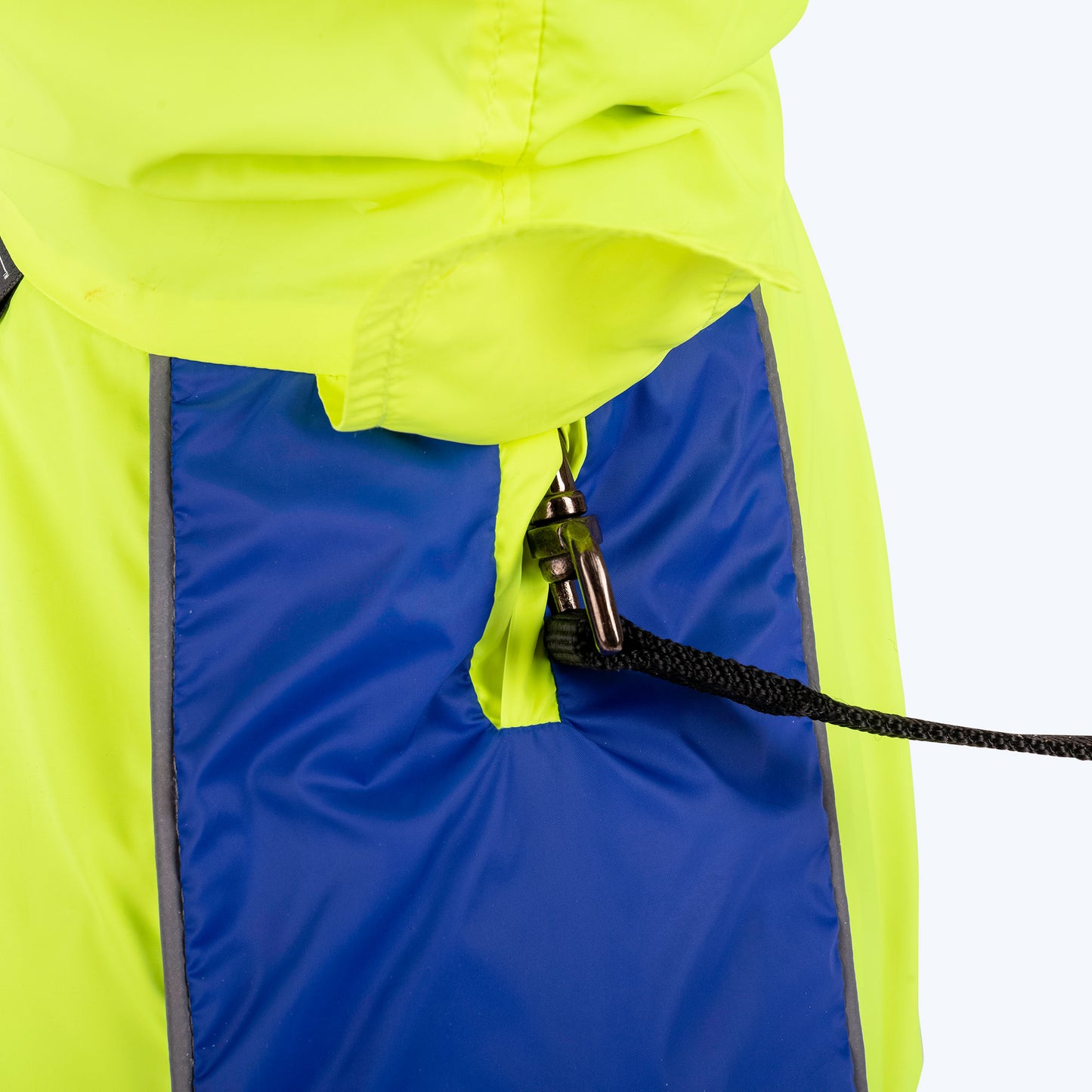 HUFT Neon Shower Dog Raincoat - Neon Green & Deep Blue - Heads Up For Tails