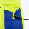 HUFT Neon Shower Dog Raincoat - Neon Green & Deep Blue - Heads Up For Tails