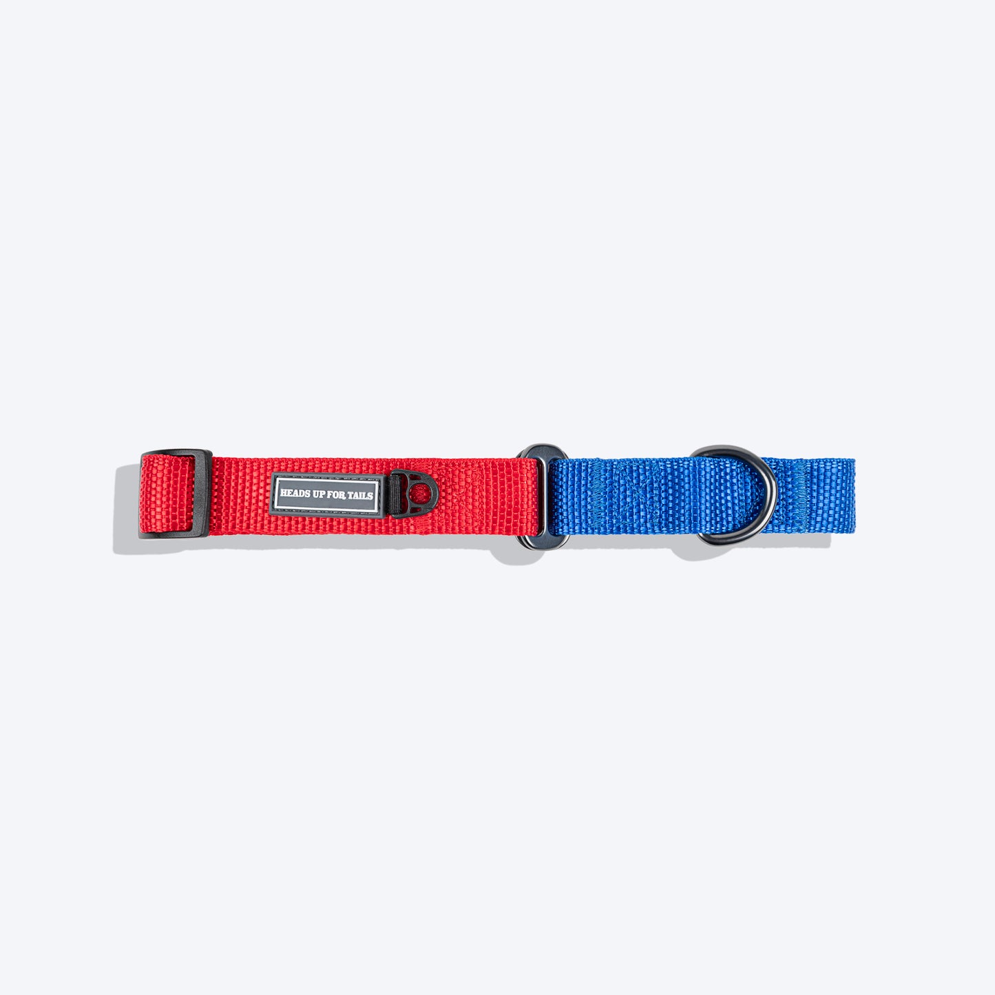 HUFT Martingale Collar For Dog - Crimson Red & Cobalt Blue - Heads Up For Tails