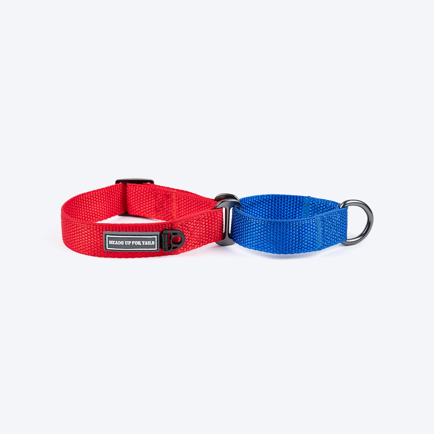 HUFT Martingale Collar For Dog - Crimson Red & Cobalt Blue - Heads Up For Tails