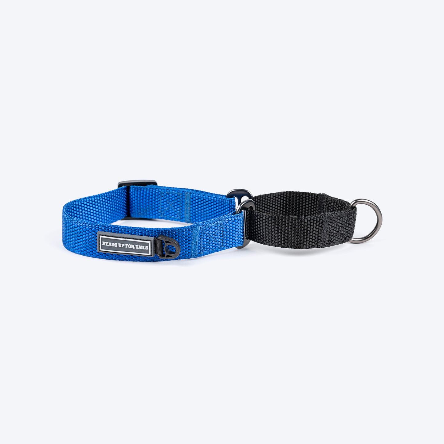 HUFT Martingale Collar For Dog - Cobalt Blue & Classic Black - Heads Up For Tails