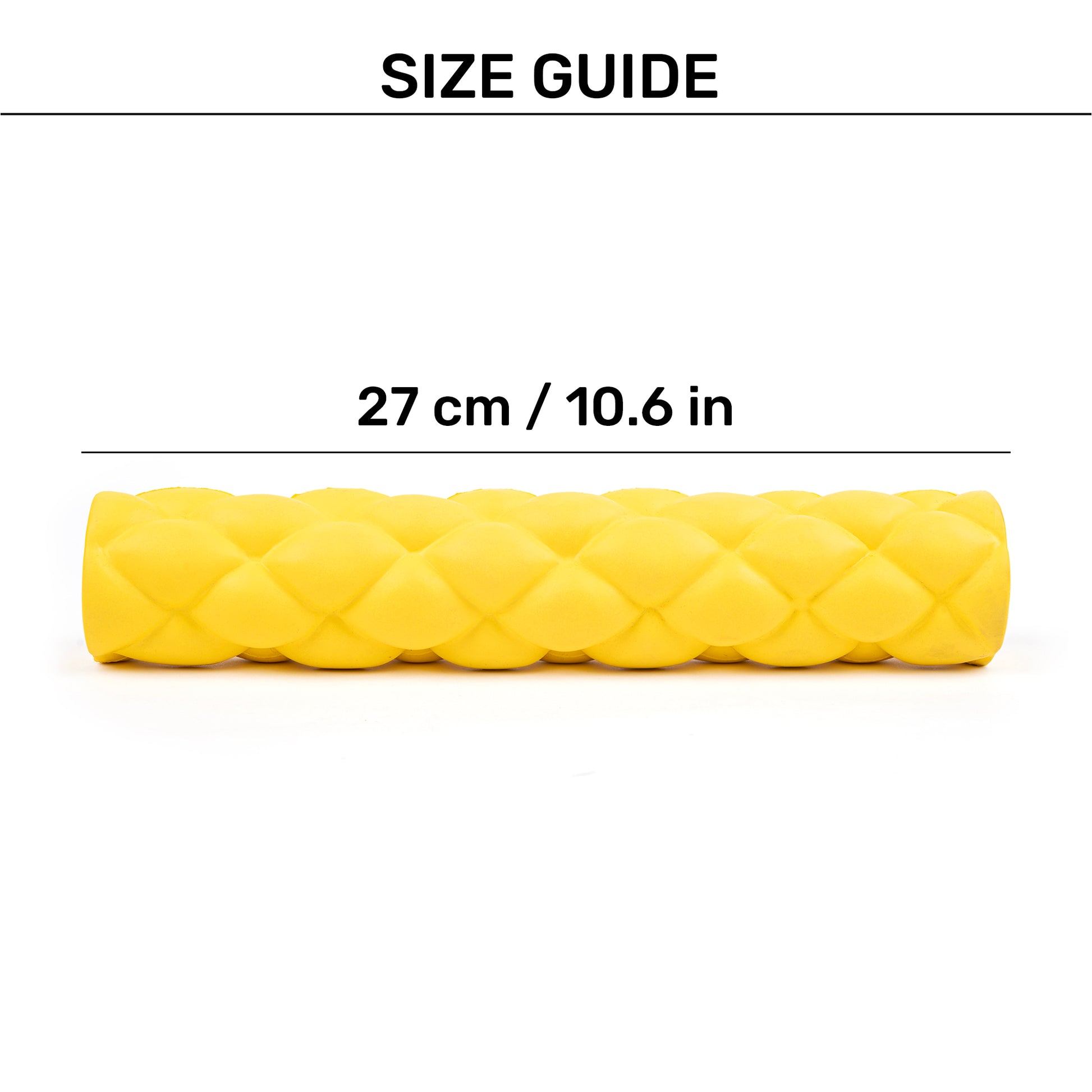 HUFT Twist-n-Chew Toy For Dog - L - Yellow - Heads Up For Tails