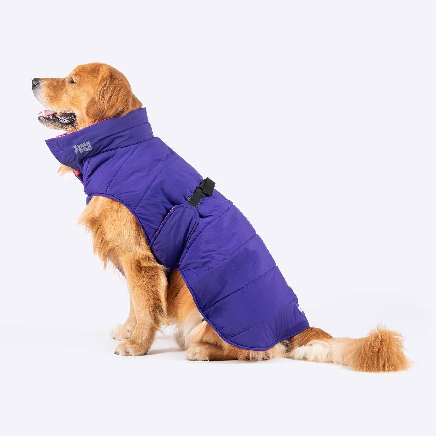 Dash Dog Swift Strides Puffer Jacket For Dog - Purple & Pink - Heads Up For Tails